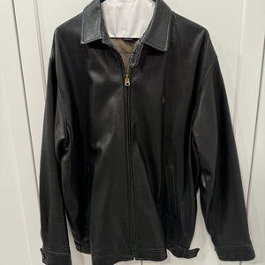 Medium Polo Ralph Lauren Vintage Leather Jacket Excellent Condition